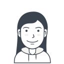 984113 avatar casual female girl person icon